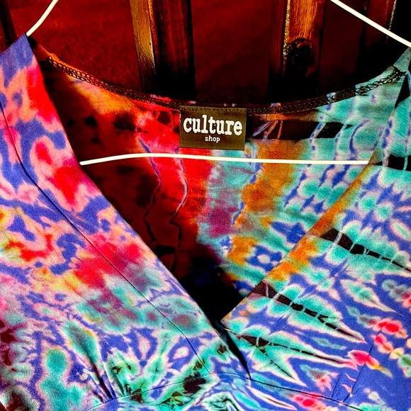 Colorful tie-dye fit & flare dress size S - Picture 3 of 3
